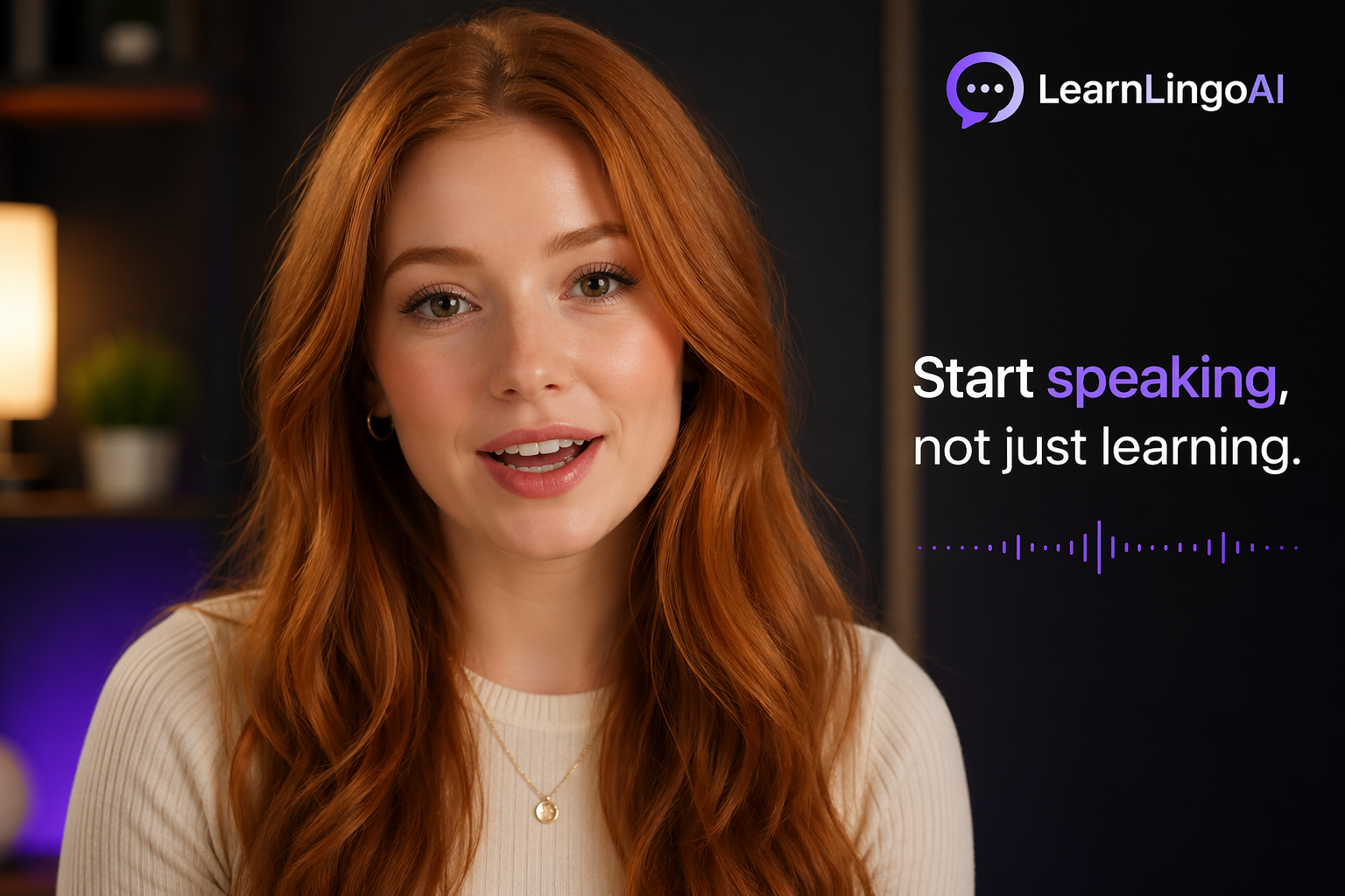 Luna AI tutor — speaking mode, live